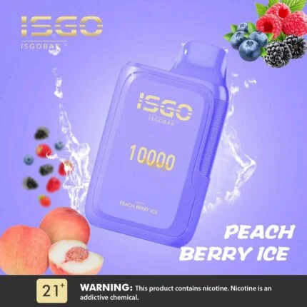 ISGO BAR 10000 Puffs Vape Peach Berry Ice