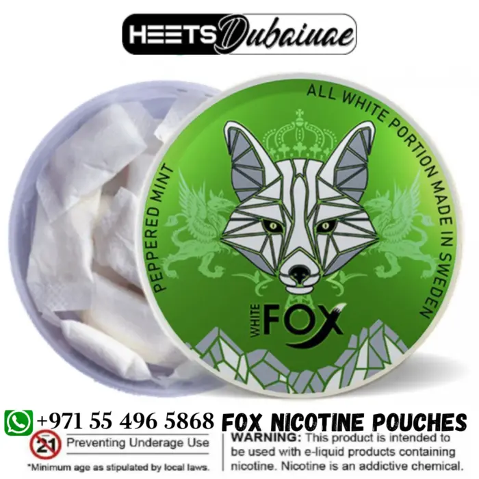 white fox nicotine pouches gn tobacco 18mg