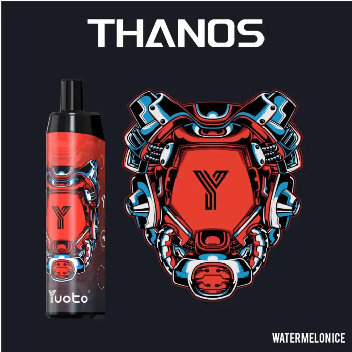 new yuoto thanos disposable vape 5000 puffs banana ice