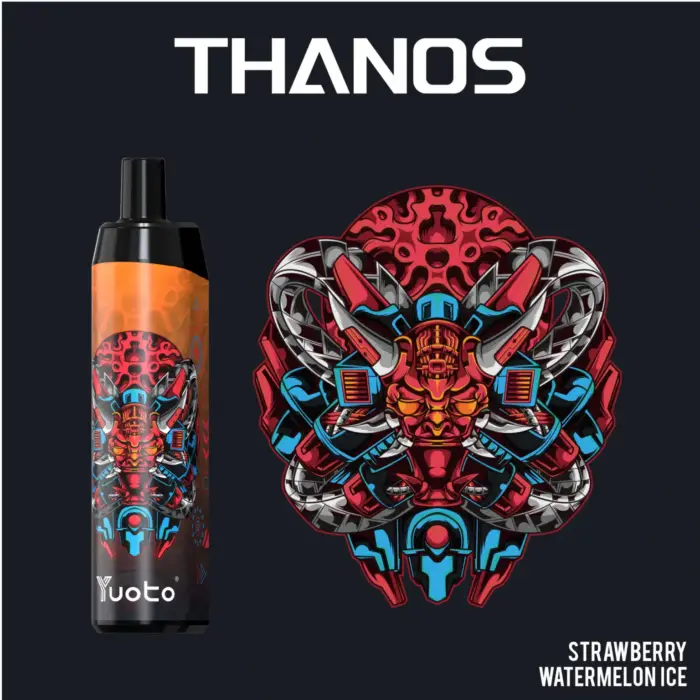 new yuoto thanos disposable vape 5000 puffs banana ice