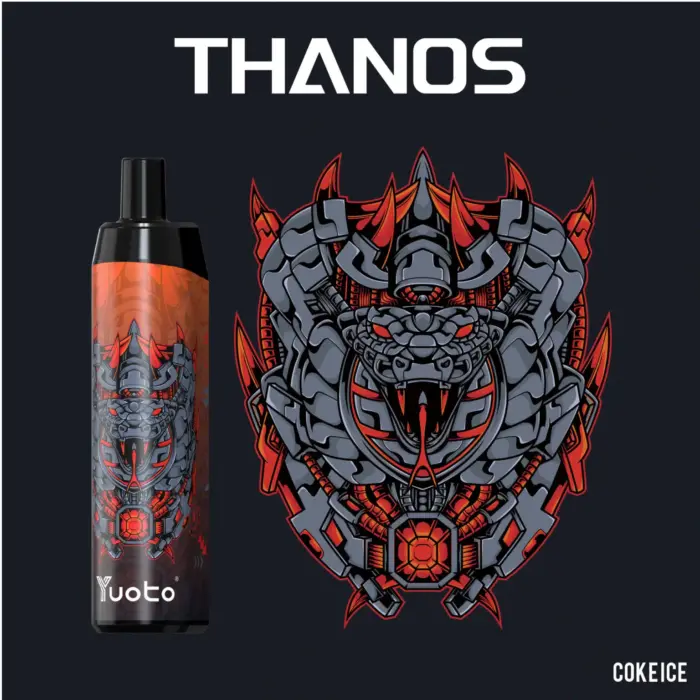 new yuoto thanos disposable vape 5000 puffs banana ice