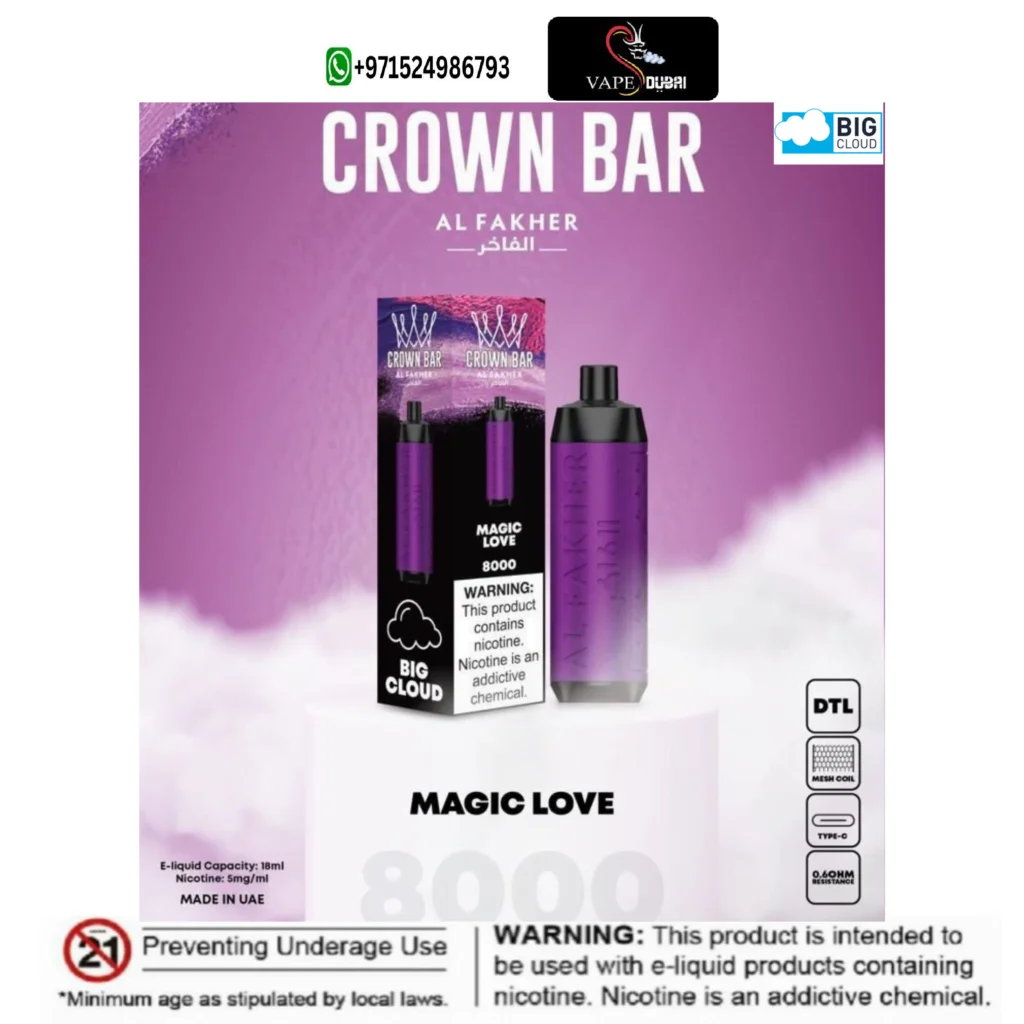 Al Fakher Magic Love Crown Bar 8000 Puffs