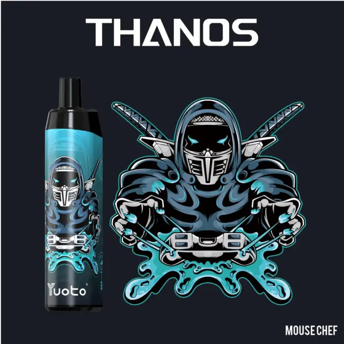 new yuoto thanos disposable vape 5000 puffs banana ice