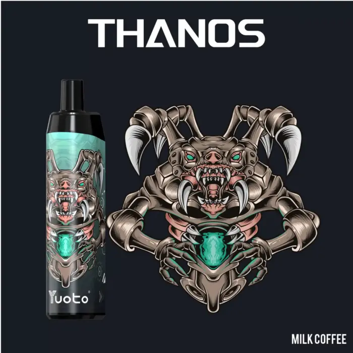 new yuoto thanos disposable vape 5000 puffs banana ice