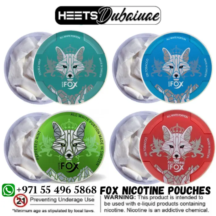 white fox nicotine pouches gn tobacco 18mg