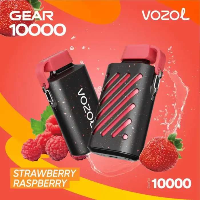 vozol gear 10000 puffs strawberry raspberry