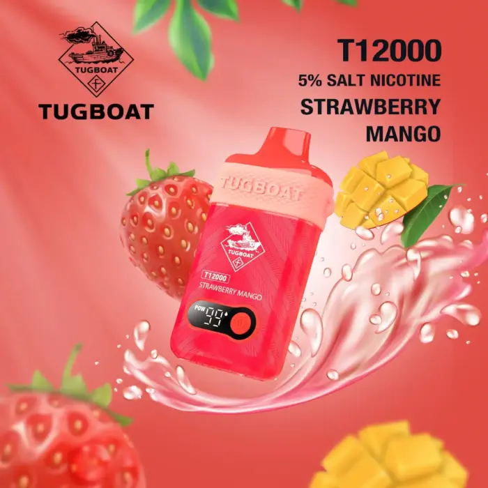 tugboat t12000 disposable vape 5% nicotine