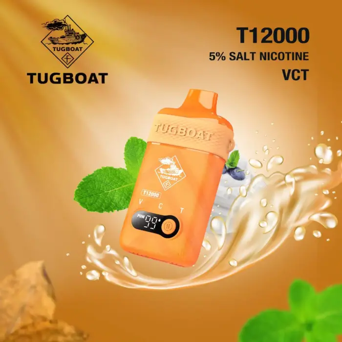 tugboat t12000 disposable vape 5% nicotine