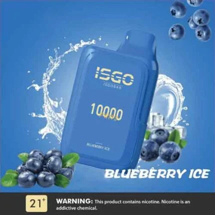 ISGO BAR 10000 Puffs DISPOSABLE VAPE Blueberry Ice