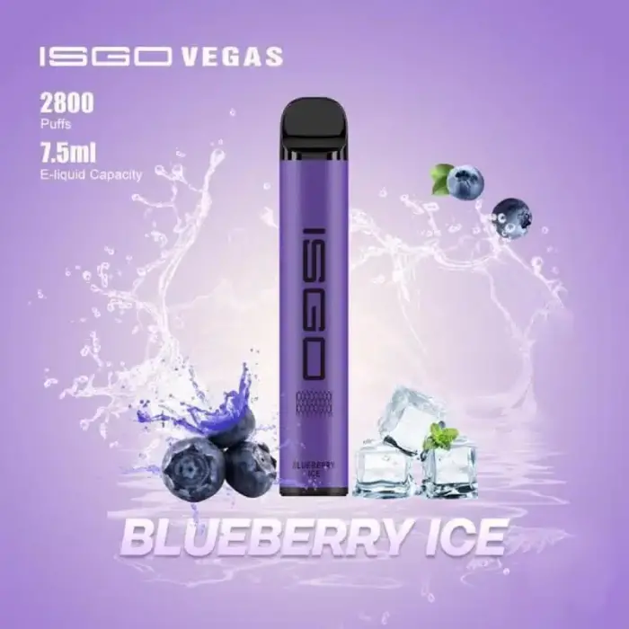 new isgo vegas disposable vape 2800 puffs blueberry