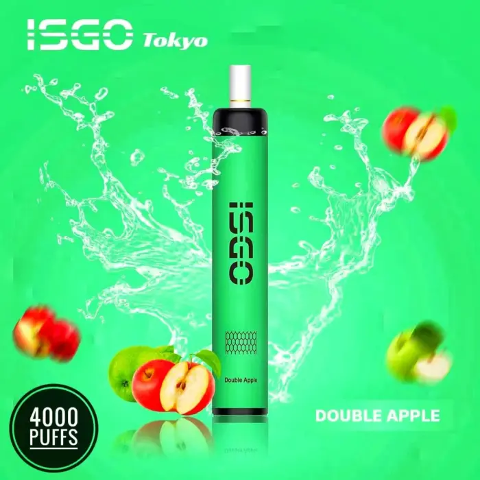 new isgo tokyo 4000 puffs disposable double apple