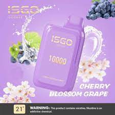 ISGO BAR 10000 Puffs Vape Cherry Blossom Grape