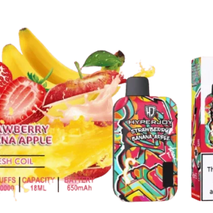 Hyperjoy 10000 Puffs Strawberry Banana Apple