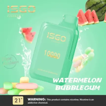 ISGO BAR 10000 Puffs Vape Watermelon Bubblegum