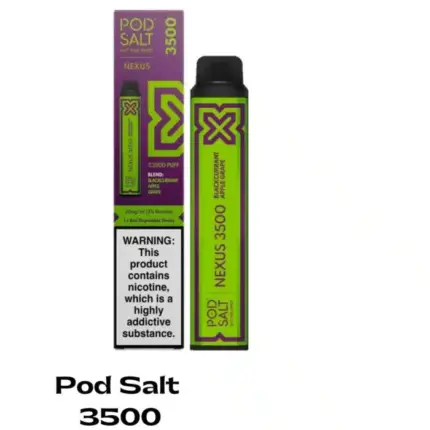 Pod Salt Nexus 3500 Puffs Vape Blackcurrant Apple Grape