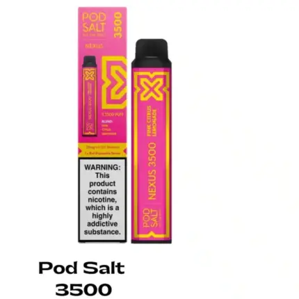 Pod Salt Nexus 3500 Puffs Vape Pink Citrus Lemonade