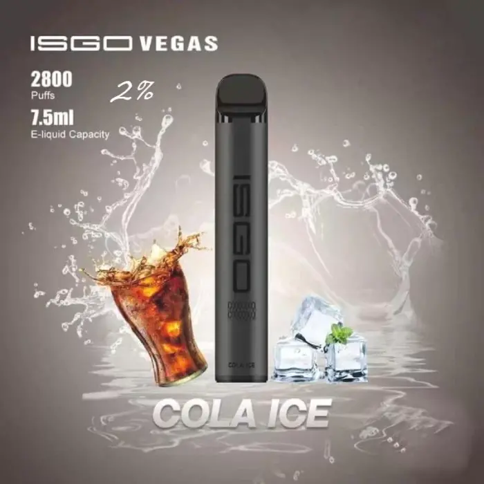 new isgo vegas vape 2800 puffs cola ice