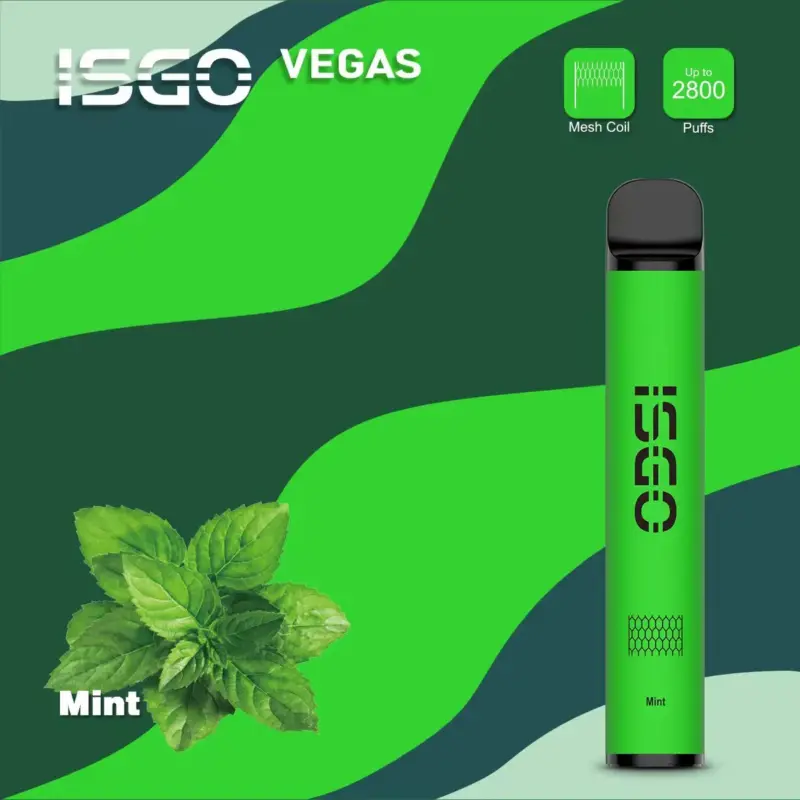 NEW ISGO VEGAS Disposable Vape 2800 Puffs Mint