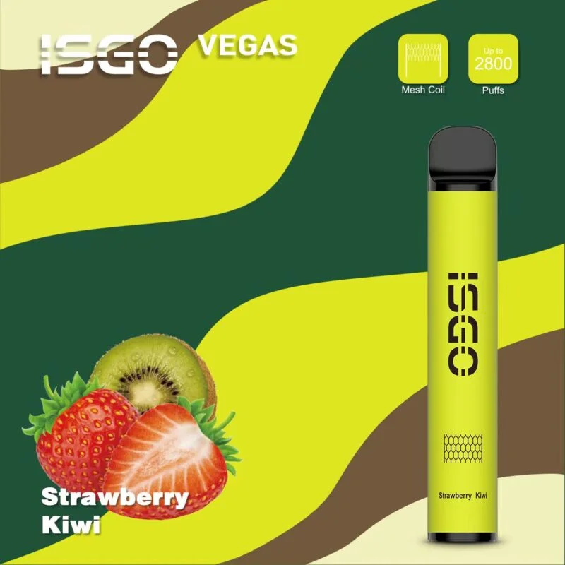 new isgo vegas vape 2800 puffs strawberry kiwi