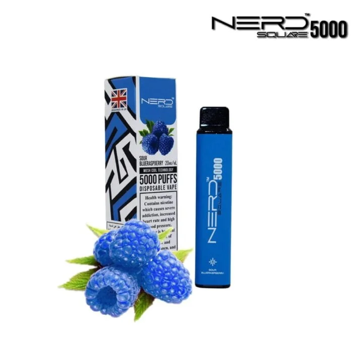 nerd square 5000 puffs blueberry sour raspberry