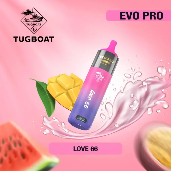 tugboat evo pro 15000 puffs vape love 66