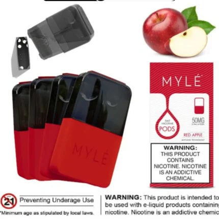 MYLÉ V4 Magnetic Pods 50mg Red Apple