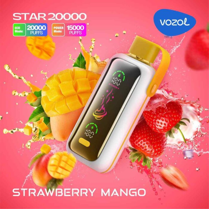 vozol star 20000 puffs strawberry mango